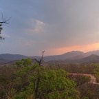 A Smoky Sunset at Pai Canyon
